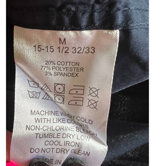 Lucky Brand Shirt Mens Size M Blue Long Sleeve Button Up Slim Fit 32/33 15.5 NWT - Picture 9 of 10